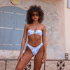 High Leg Thong Bikini Bottom - Vintage Paradise