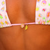 Bind Tie Halter Bikini Top - Cutie Frutti