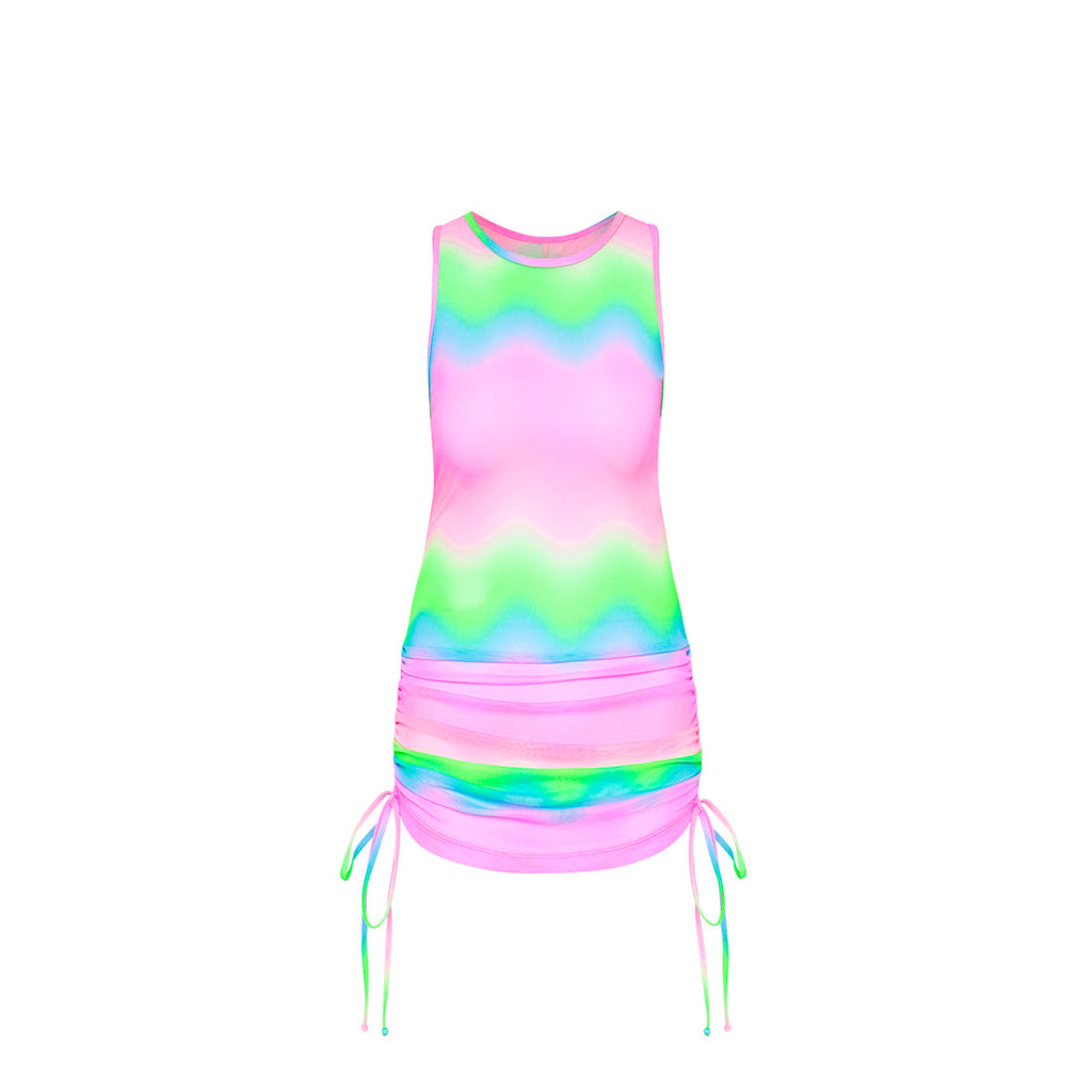 Summer Mesh Mini Dress - Candy Clouds