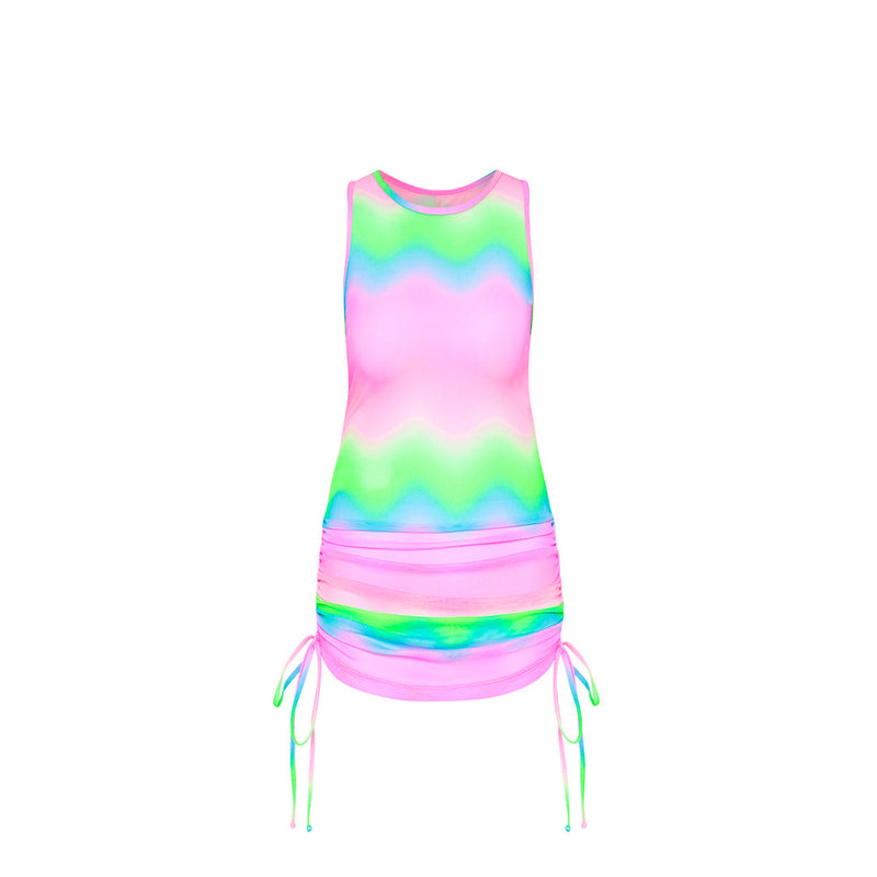 Summer Mesh Mini Dress - Candy Clouds