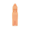 Chevron Knit Midi Dress - Dreamsicle