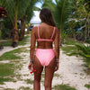 High Hip Cheeky Bikini Bottom - Sherbet Shimmer