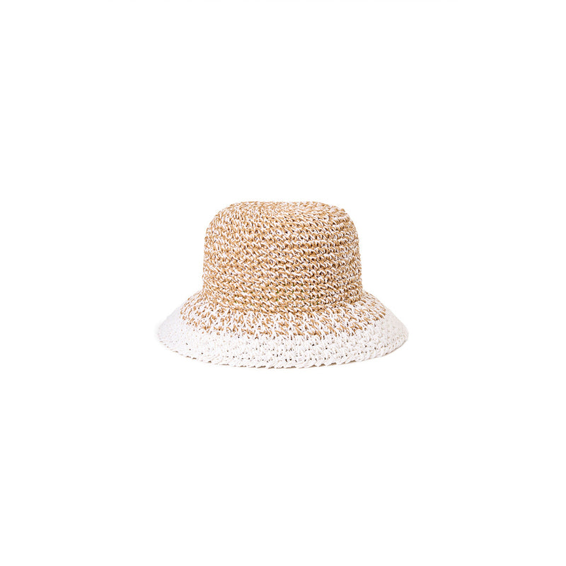 Straw Raffia Bucket Hat - Vanilla