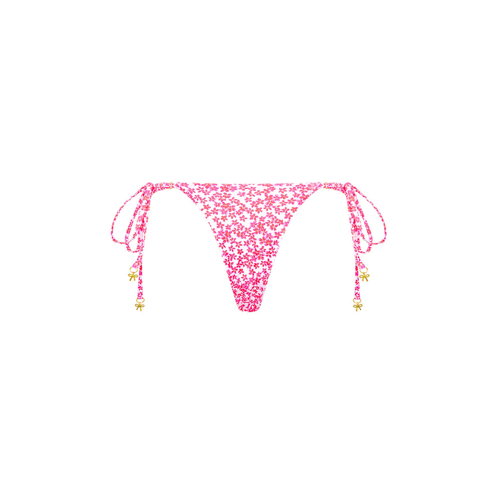 Thong Tie Side Bikini Bottom - Lovebug