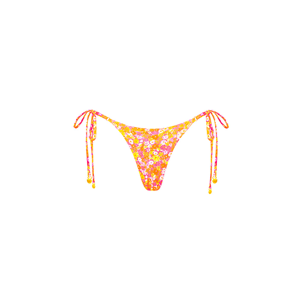 Thong Tie Side Bikini Bottom - Mimosa Meadows