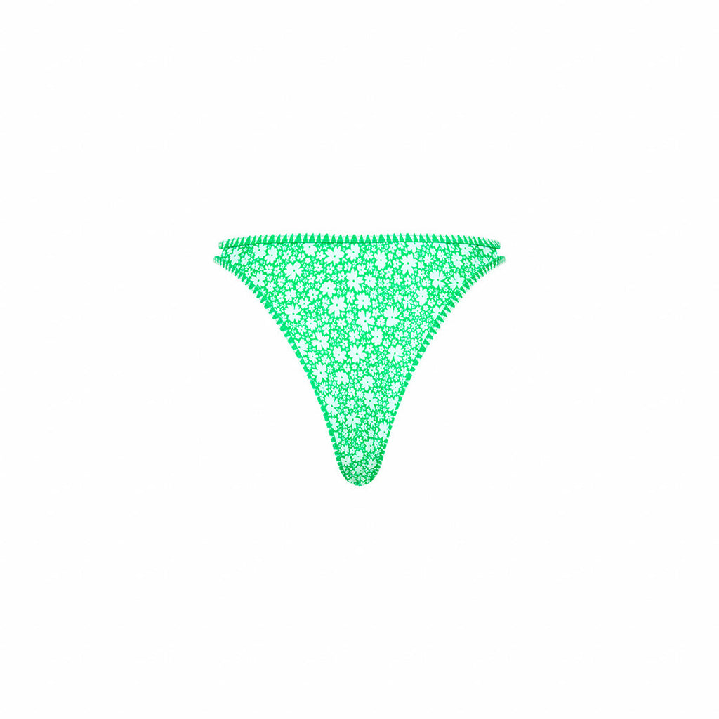 Twin Strap Cheeky Bikini Bottom - Tequila Spritz