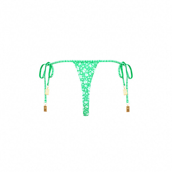 Micro Thong Tie Side Bikini Bottom - Tequila Spritz