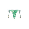 Lettuce Edge Thong Tie Bikini Bottom - Emerald Tides