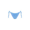 Shirred Dipped Cheeky Tie Bikini Bottom - Lemon Bloom