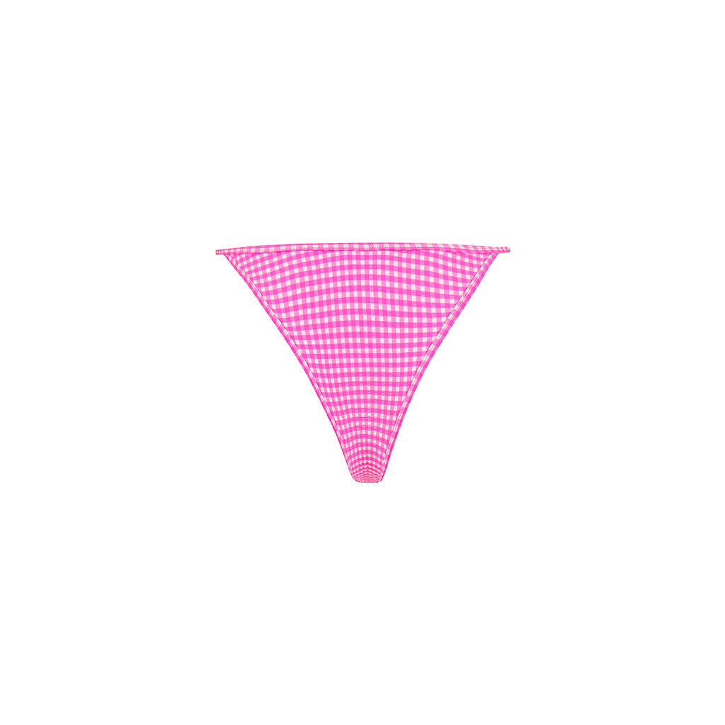 Charm Adjustable Cheeky Bikini Bottom - Pink Diva