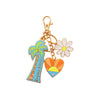 Keychain - Aqua Atomic Daisy