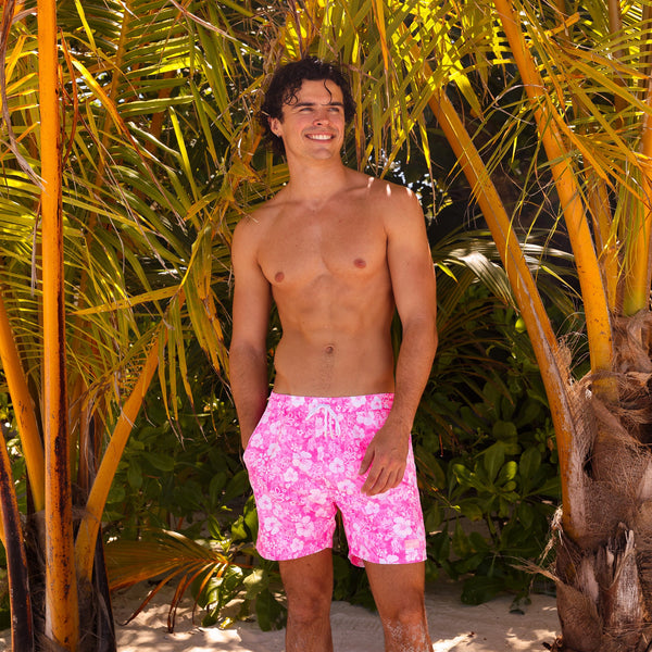 Men's Swim Trunks - Island Blush