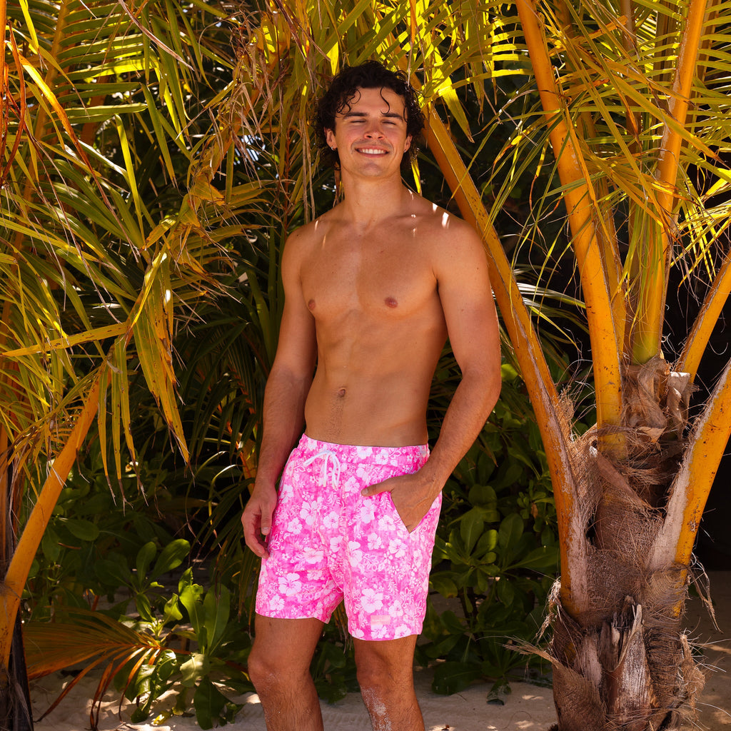 Men's Swim Trunks - Island Blush