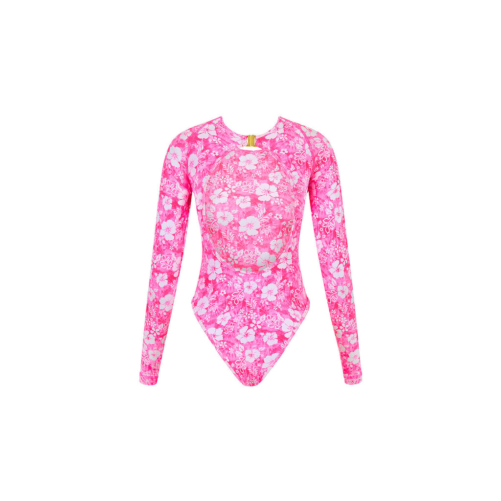 Long Sleeve Surf Suit - Island Blush