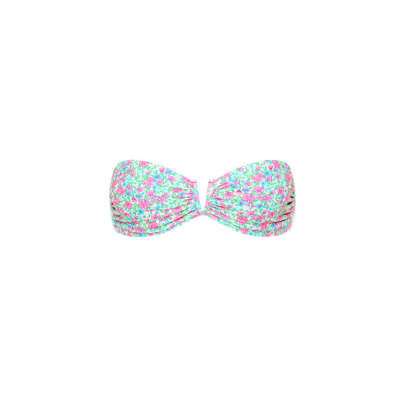 V Strapless Bandeau Bikini Top - Sweet Pea