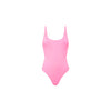 Cheeky One Piece - Taffy Pink Ribbed