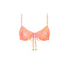 Ruched Underwire Bra Bikini Top - Sherbet Shimmer