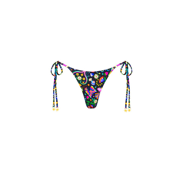 Thong Tie Side Bikini Bottom - Midnight Drive