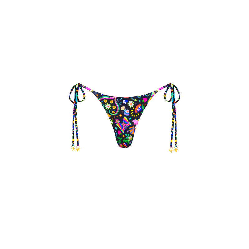 Thong Tie Side Bikini Bottom - Midnight Drive