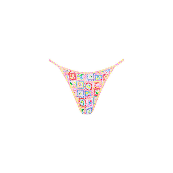 Tanning Thong Bikini Bottom - Citron Coast