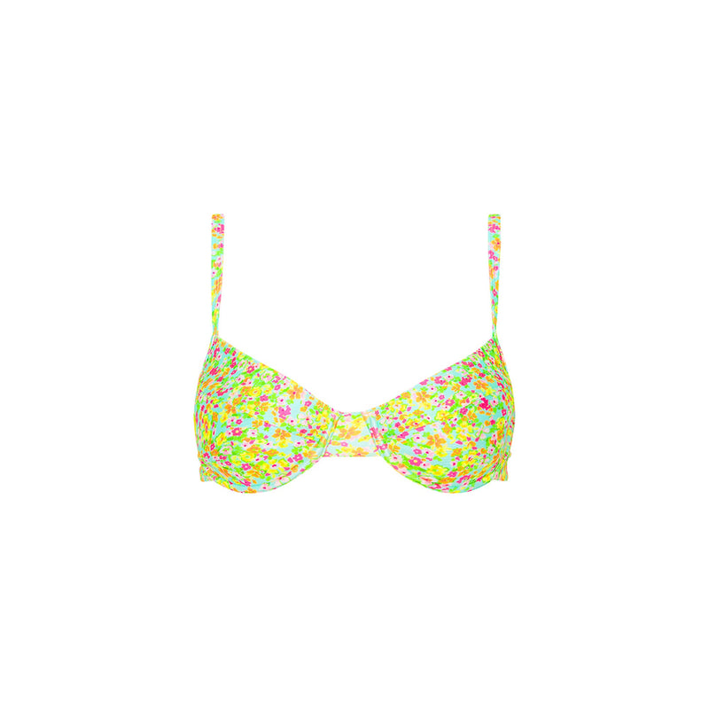 Ditzy Underwire Bra Bikini Top - Wild Flower