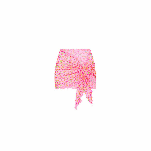 Mini Mesh Sarong - Frangipani Fever