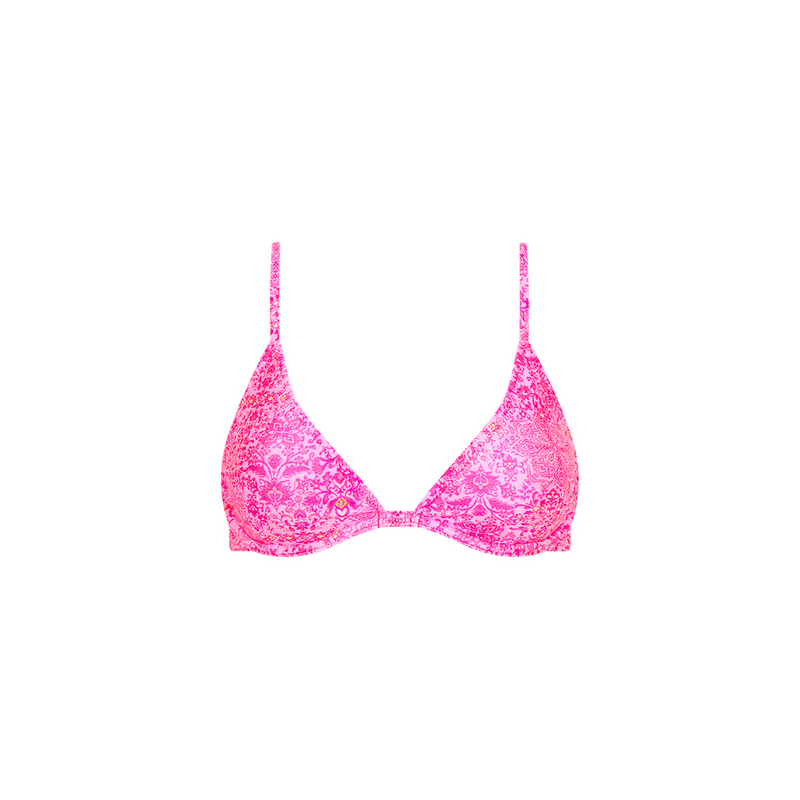 Underwire Triangle B-C Cup Bikini Top - Rose Quartz