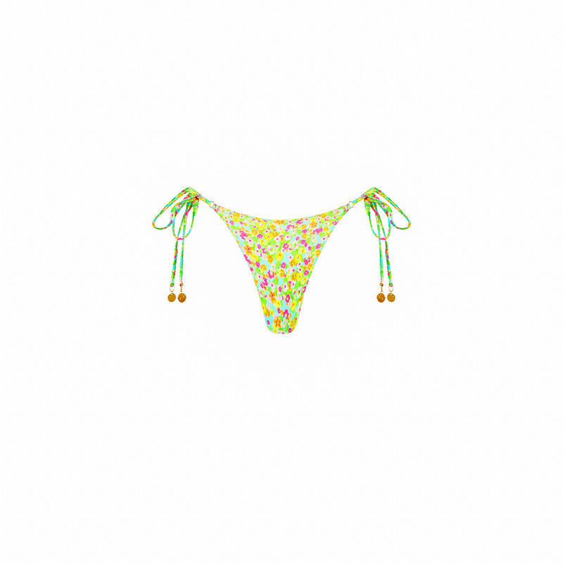 Thong Tie Side Bikini Bottom - Wild Flower