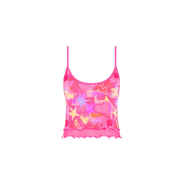 Layered Mesh Cami - Heartbreaker