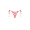 Thong Tie Side Bikini Bottom - Frangipani Fever