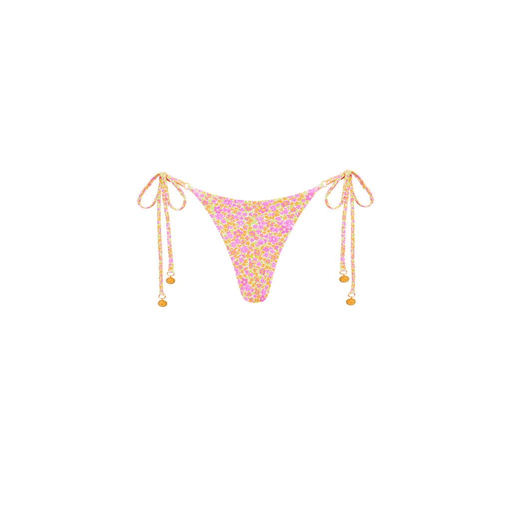 Strapless Bandeau Bikini Top - Champagne Blossom –Kulani Kinis AU