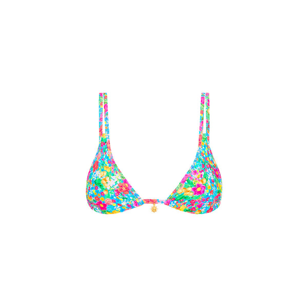 Twin Strap Bralette Bikini Top - Mermaid Garden