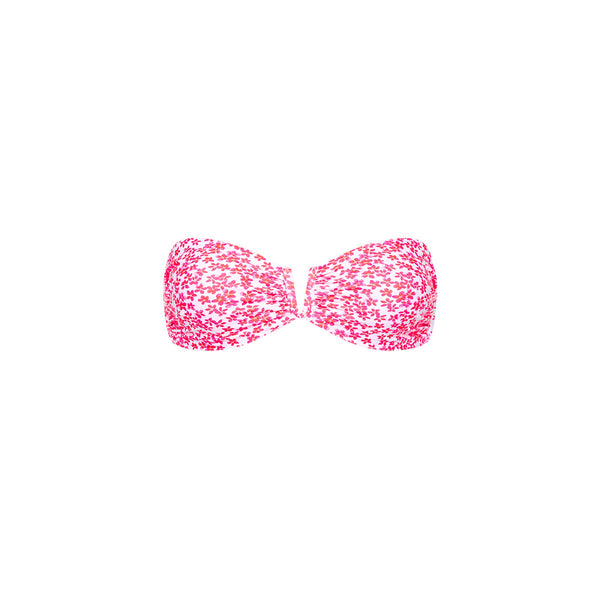 V Strapless Bandeau Bikini Top - Lovebug