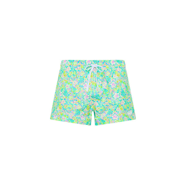 Men's 4" Stretch Swim Trunks - Hibiscus Fizz