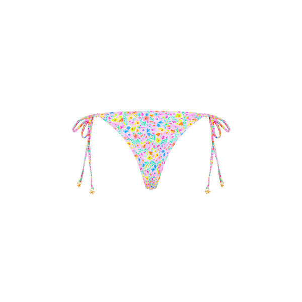 Thong Tie Side Bikini Bottom - Moonflower