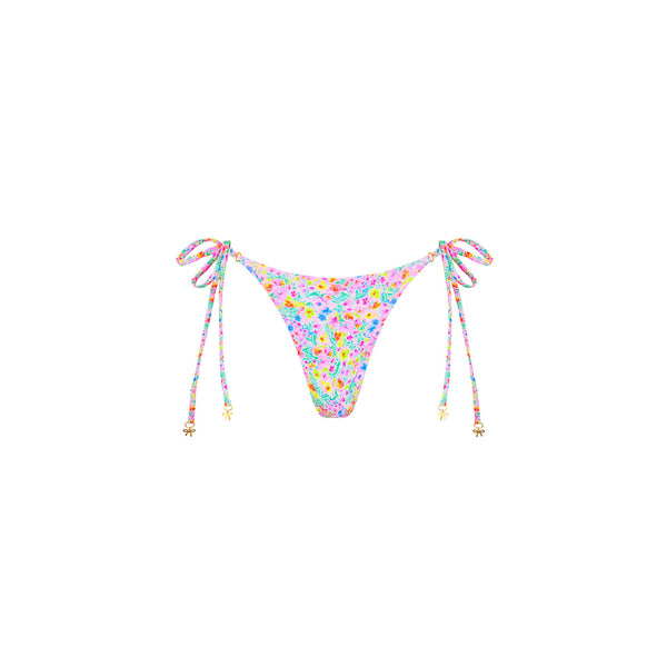 Thong Tie Side Bikini Bottom - Moonflower