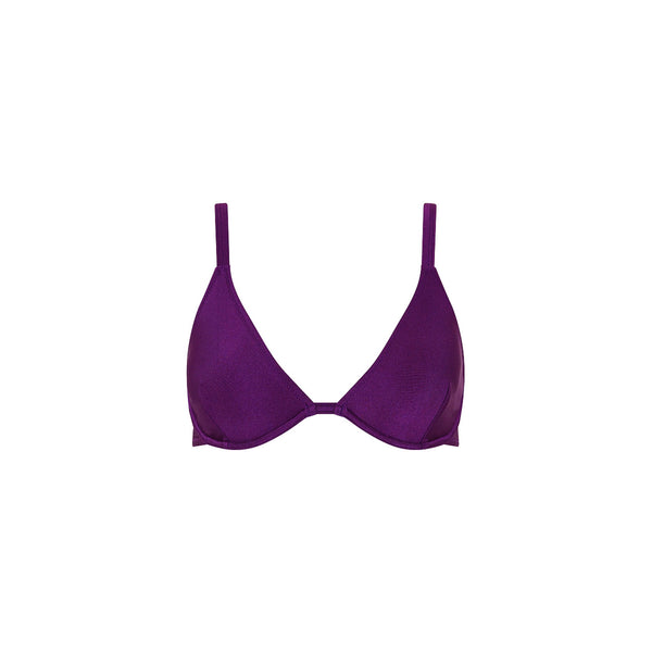 Underwire Triangle D+ Cup Bikini Top - Sugar Plum